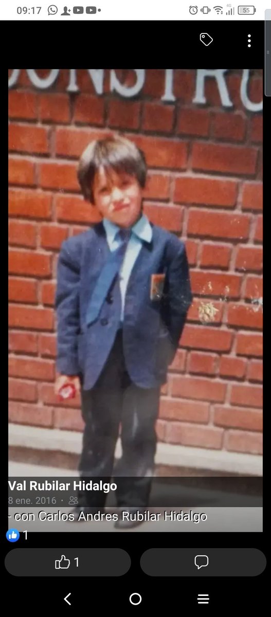 Valrubhi's tweet photo. #tudia13 foto de mi hermano en primero básico en Concepción de 1985 con camisa azul https://t.co/rTchd1n1Fw
