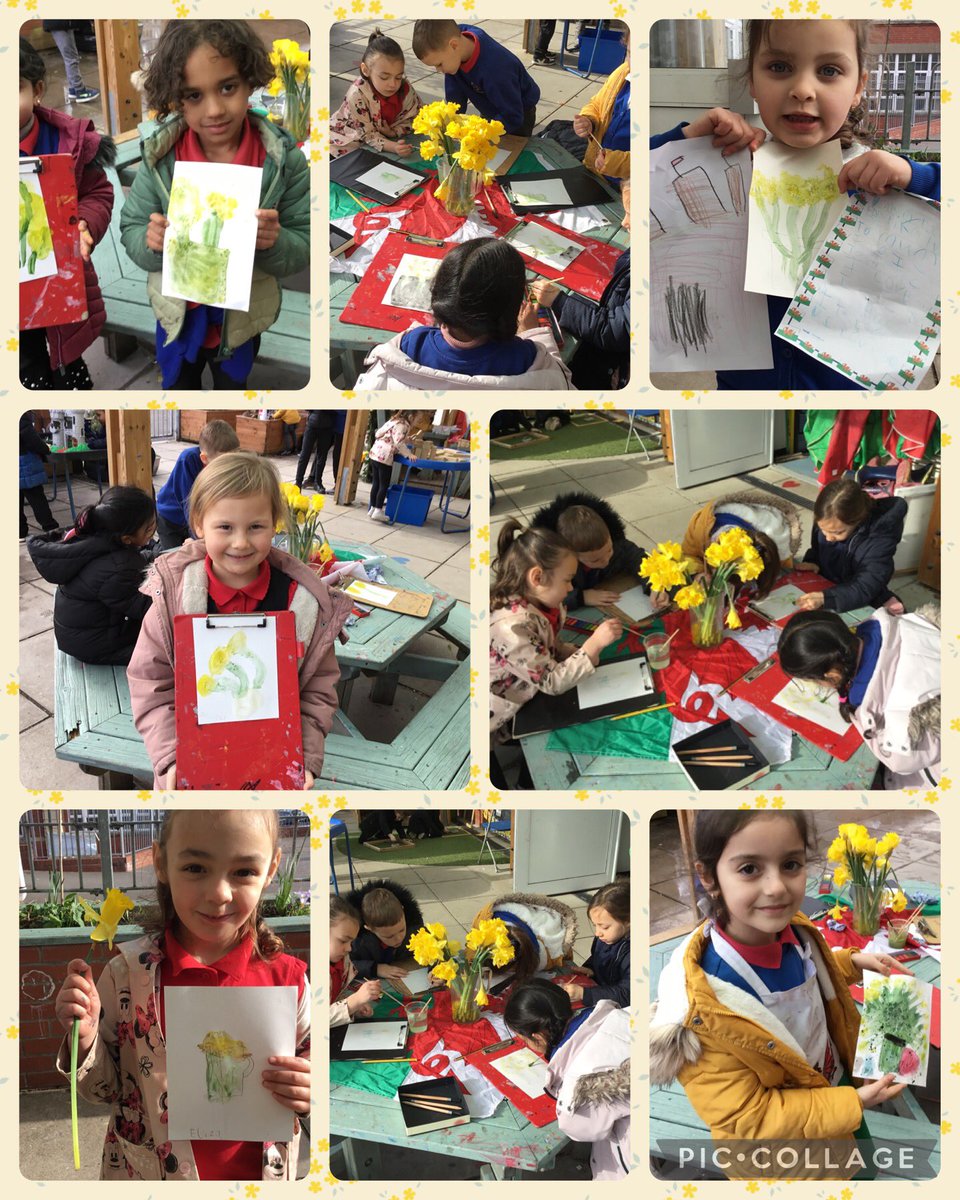 Amser Talent celebrating 🏴󠁧󠁢󠁷󠁬󠁳󠁿 St David’s day, so many creative learners in year one. We have been using watercolours to paint daffodils, look how amazing our pictures are!😀<a href="/HTPSchool/">Herbert Thompson</a> #EXPArts