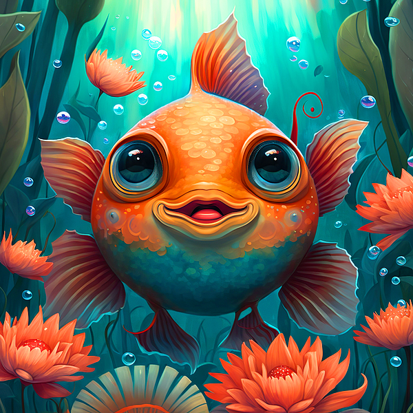 AllanRufus's tweet photo. New artwork for sale! - "Happy Goldfish" - https://t.co/8v1L6qAM4u @fineartamerica https://t.co/1dAgB6NyHZ