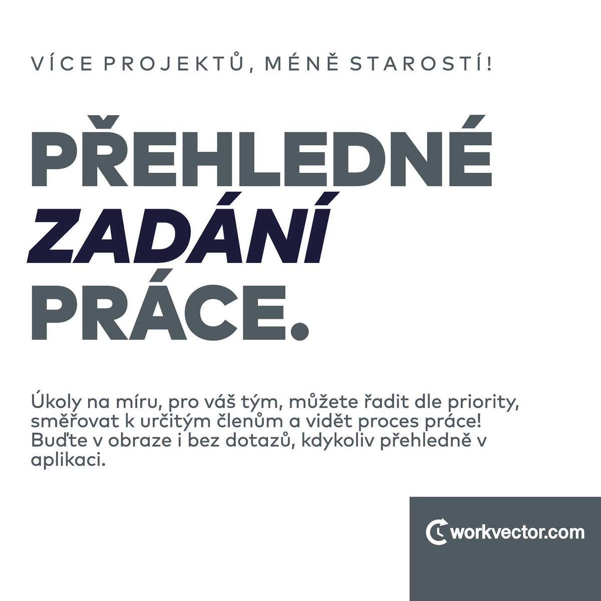 WorkvectorC's tweet photo. Ideální scénář při zadávání práce je především SROZUMITELNOST

Efektivní práce začíná od kvalitního zadání, které vám poskytne co nejvíce informací a dá směr vaší práci.

Je snadné být organizovaný, dáme vám směr!
Podívejte se jaké jsou možnosti v aplikaci workvector

#prace https://t.co/NEgDfJBSHt