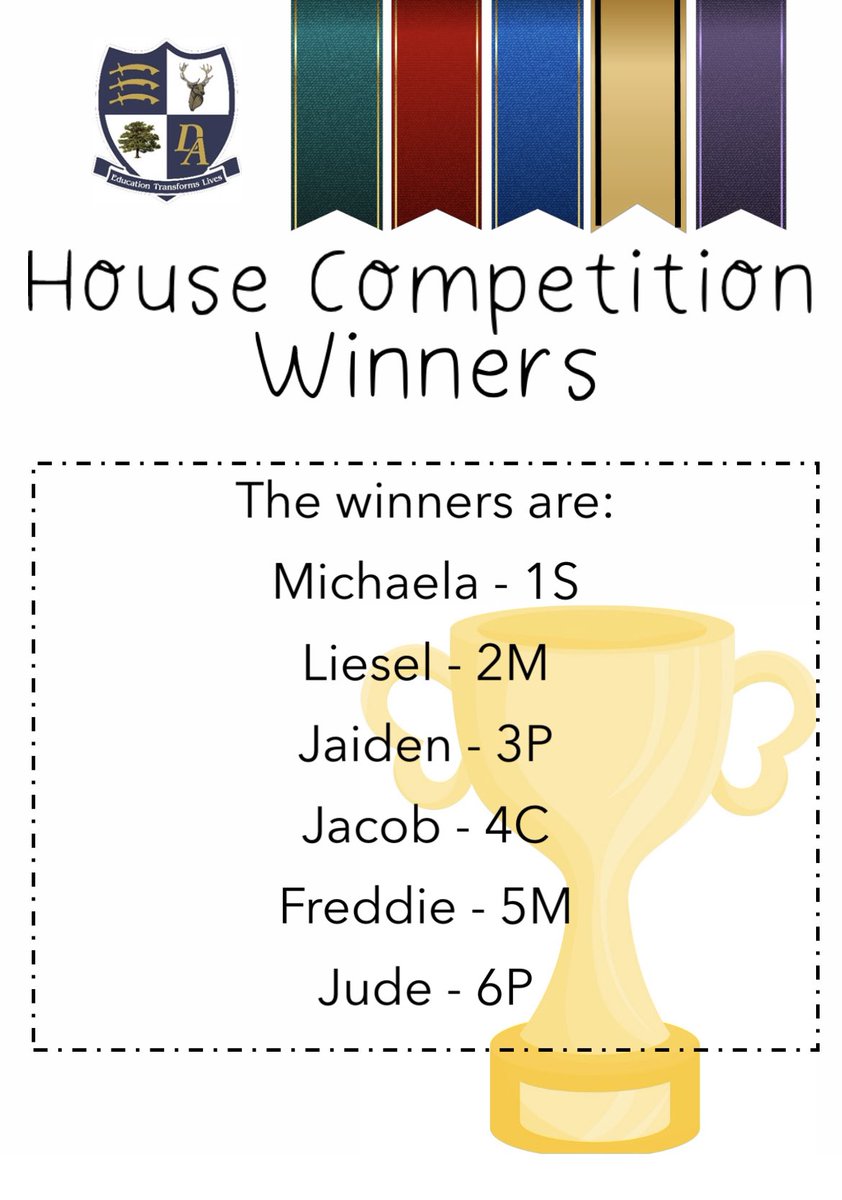 DilkesPE's tweet photo. Congratulations to our latest house competition winners 🏅

Prizes and certificates will be making their way to the winners this week! 

@DilkesAcademy https://t.co/3hOfr91M6w