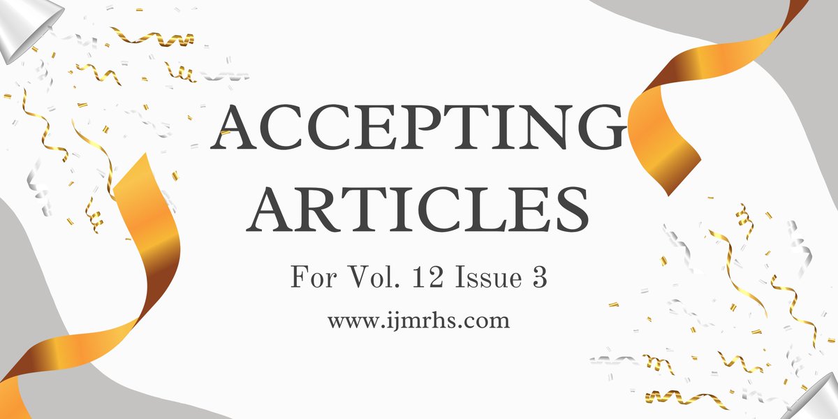 ijmrhs's tweet photo. 📢#International Journal of #Medical #Research &amp; #Health Sciences
World's leading Medical #Science-related Journal, which publishes research and review articles in the field of Medical &amp; Health Sciences.
Contact: editor.ijmrhs@journalres.com
Website: https://t.co/P4NnrZM9Ww https://t.co/NZQRJV7t4d