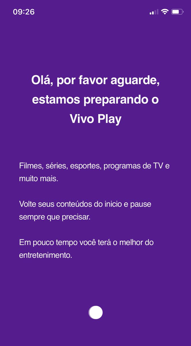 ocadupereira's tweet image. @vivobr me ajuda aí…assinei o #VIVOplay mas ele não sai dessa tela aqui…