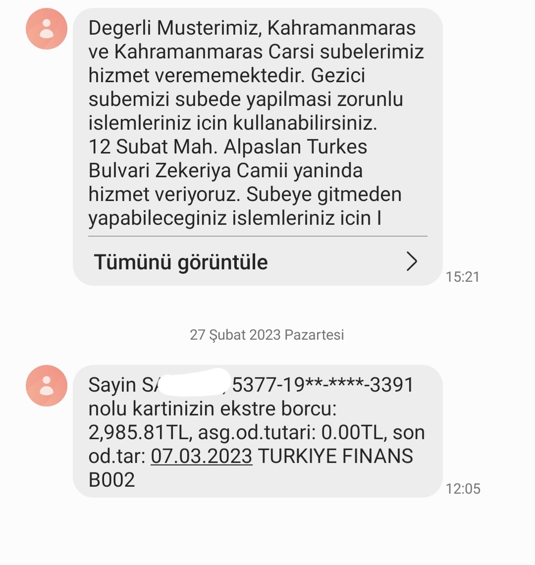 mehmethoca46's tweet photo. @TurkiyeFinans @BDDKResmi depremzedelerin kredi kartı borçlarını neden iptal etmediniz? diğer bankalar kadar duyarlı olmadınız! https://t.co/SaYzgzJ275