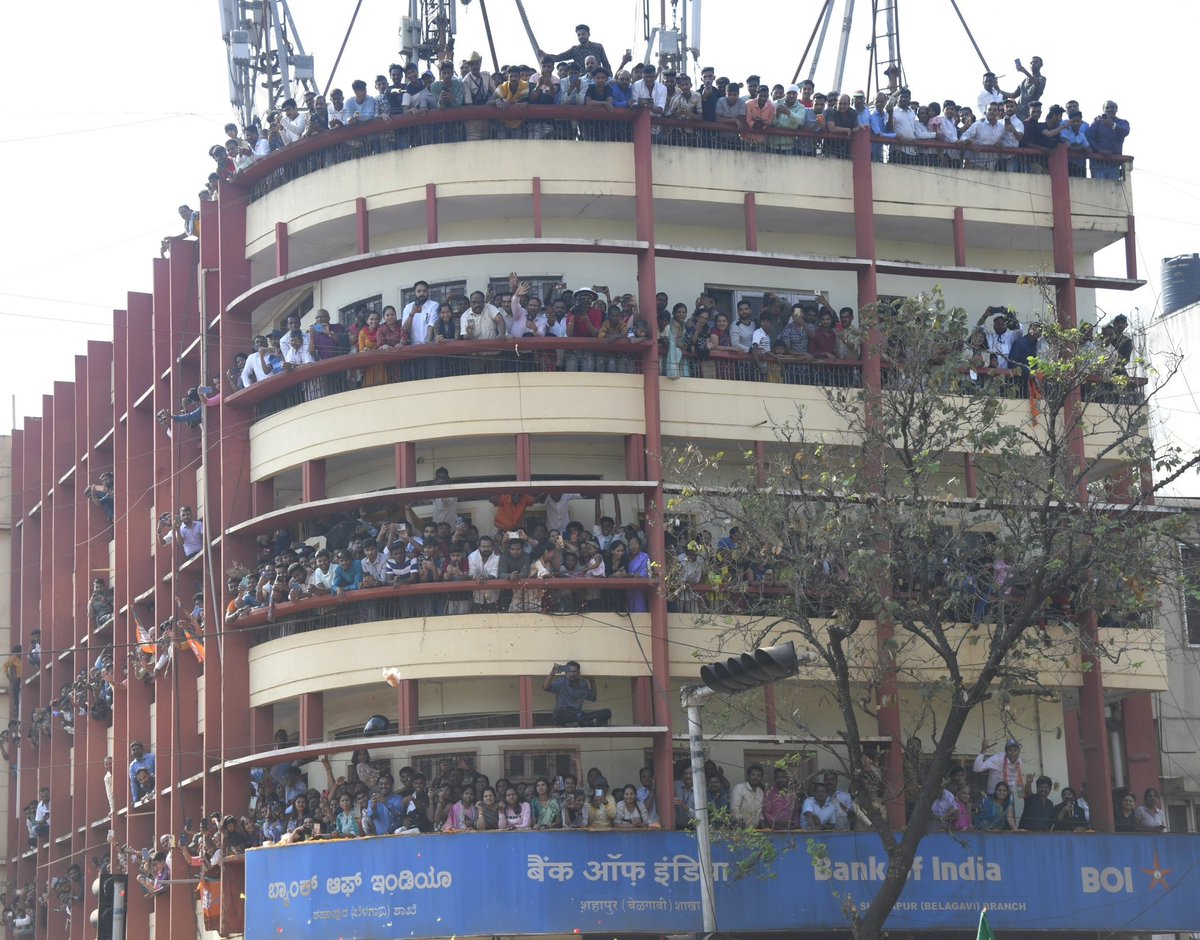 narendramodi's tweet image. I will never forget the affection I have received in Belagavi today. People from all sections of society came to shower their blessings.