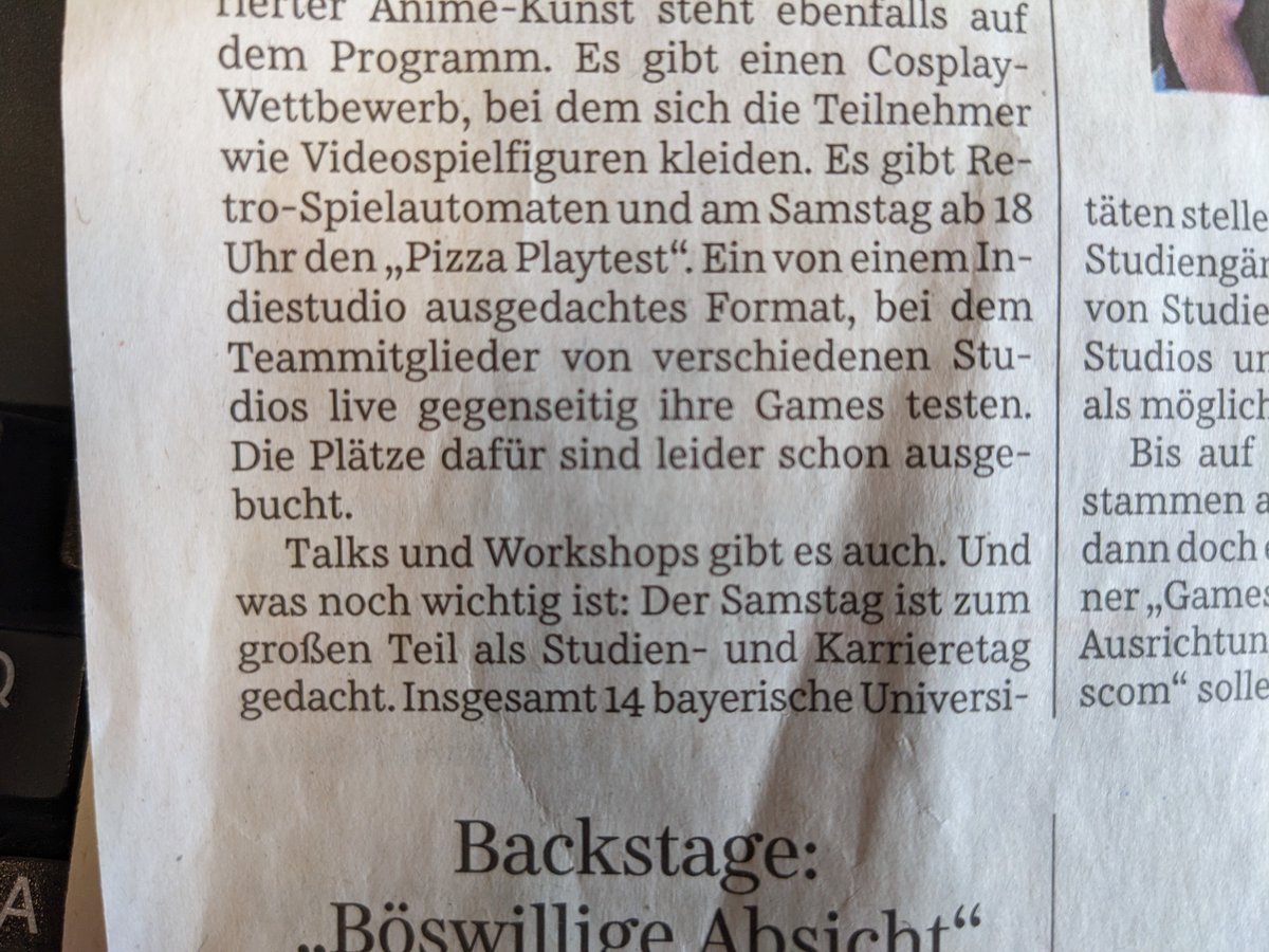 PPlaytest's tweet photo. Thanks everyone for coming on Saturday! We had the largest event so far with over 120 participants and even made it into the local press 👀 Thanks to @GamesBavaria for sponsoring such an amazing event! https://t.co/GTbbPhF9Sg
