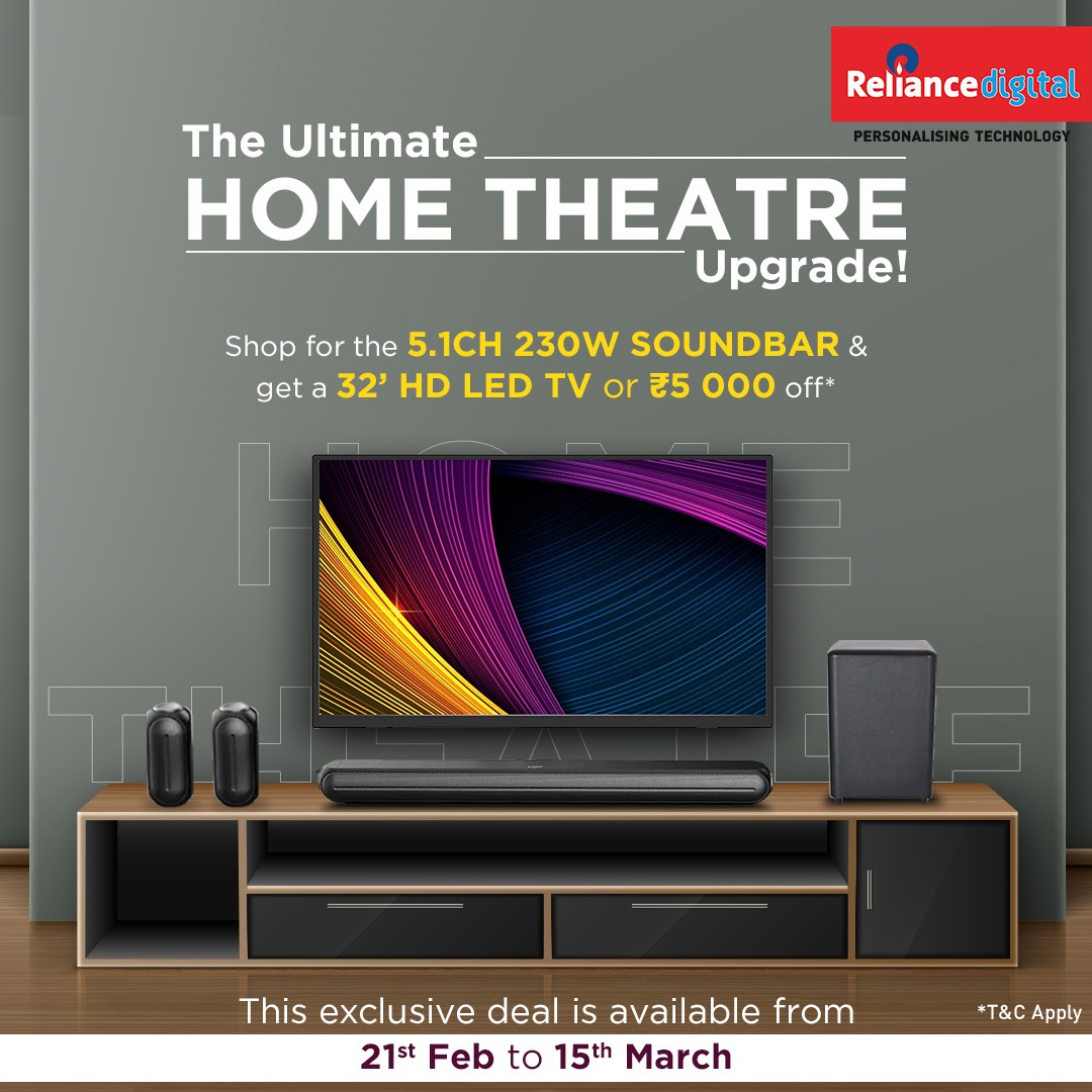 Reliance Digital on Twitter "Upgrade your home theatre experience with