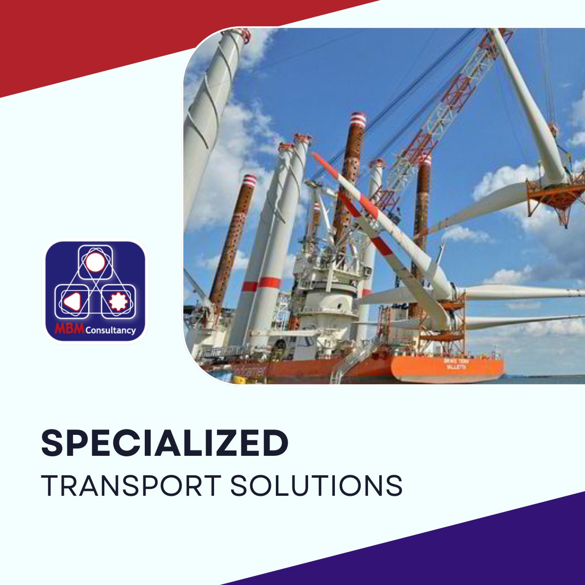 MBMConsultancy's tweet photo. Specialized transport solutions for your wind energy components. 

 #heavyliftindustry #engeneering #navalarchitecture #navalengeneering #maritime #maritimeservices #consultancy #heavycargotransportation #navaltrainingcenter https://t.co/V9xPNcSHF9