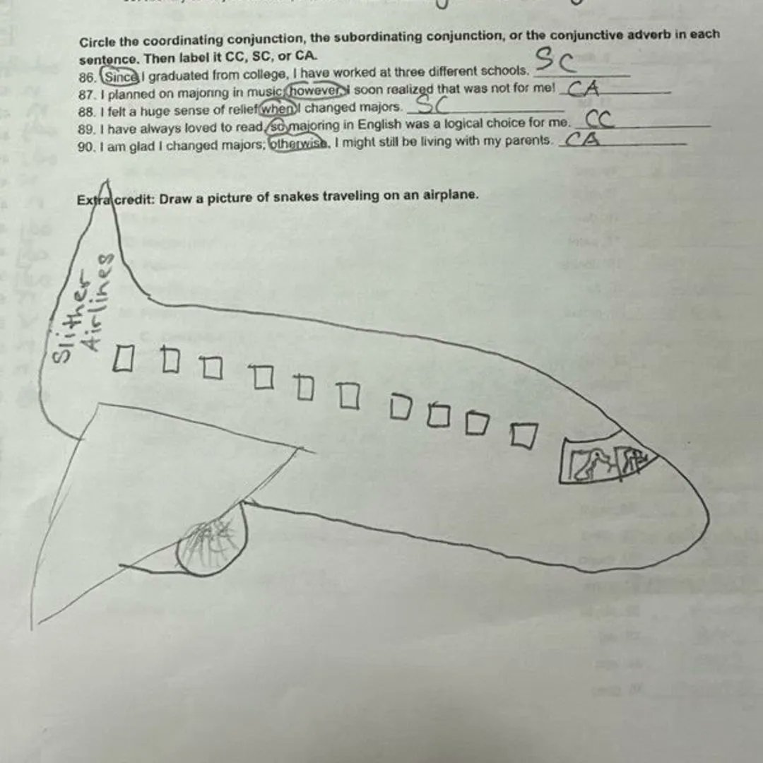 MarvinRidgeMSNC's tweet photo. Mrs. Malady's English 1 students show off their creativity AND earn extra credit by responding to a drawing prompt at the end of tests.  We're pretty sure Mrs. Malady enjoys it as much as her students do!  #extracredit #English1 #creativity  @aghoulihan @ucpsnc https://t.co/QIL0XDnGX4