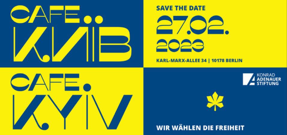 PulseofEurope's tweet photo. Super Event der @KASonline, denn: #UnderstandingUkraine = #StandWithUkraine 🇪🇺🇺🇦! 

„#CafeKyiv – Wir wählen die Freiheit!“ 🗒️ Infos &amp; Programm: 👉 https://t.co/sHgOzOn97C 

#DemocracyVsAutocracy
#PulseofEurope https://t.co/bI1jZ4ZcNw