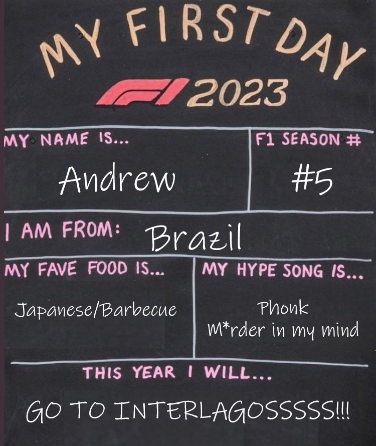 lizzardmeister's tweet photo. #F1 #F12023 #myfirstday #phonk #food #brazil https://t.co/gPoWKpxSvh