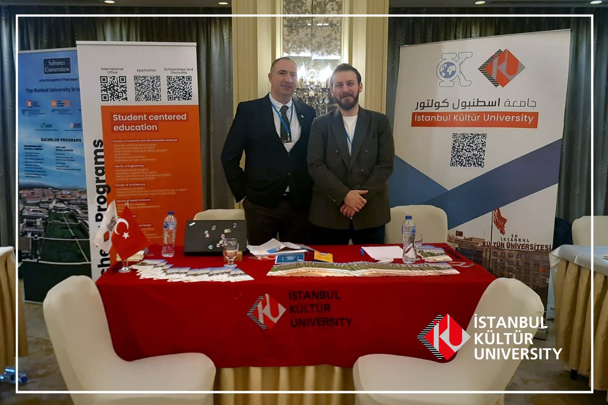 kultur_int's tweet photo. We attended the Turkish universities fair held in Cairo and Alexandria, Egypt between 23-25 February 2023, and gave information about our university to prospective Egyptian students.
#studyabroad #studyinturkey #studyinistanbul https://t.co/ExuaRiH2fW