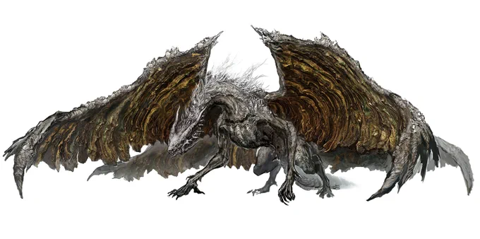 Concept art | Elden Ring - Ancient Dragon Lansseax 