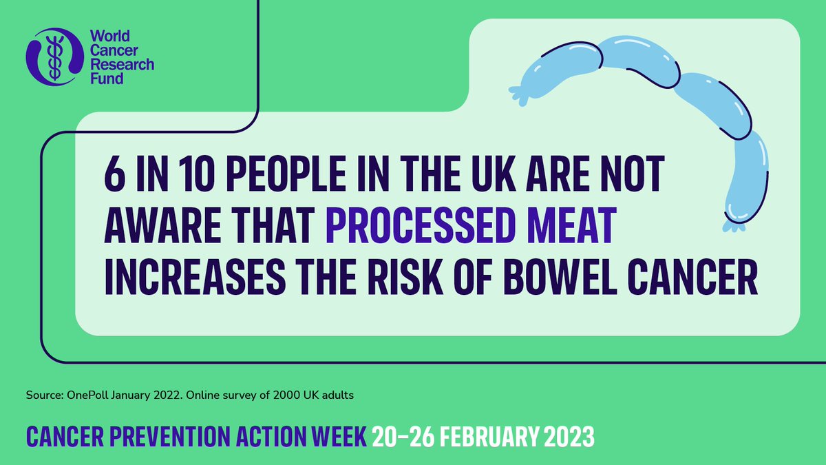 Thank you to everyone who joined us for #CPAW23 and took part with a #SarnieSwap! 🥪Even though CPAW has finished, don't let that stop you cutting back on how much processed meat you eat! WCRF recommends eating very little, if any, processed meat. 
wcrf-uk.org/cpaw