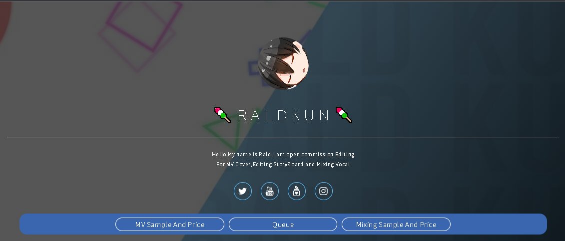 raldkun's tweet photo. 🍡Open MV/Editing Video and Mixing Commision!
Jangan lupa ges komis MV sama Mixing k Rald,ramah di kantung JEHEHHEE
https://t.co/hPUwXKd6JK https://t.co/OpVuFDMzY1