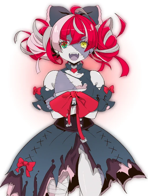 Twitterでまだまだ大きいと言われたので修正したオリーちゃん #ホロライブ #Kureiji_Ollie #クレイジー・オリー 