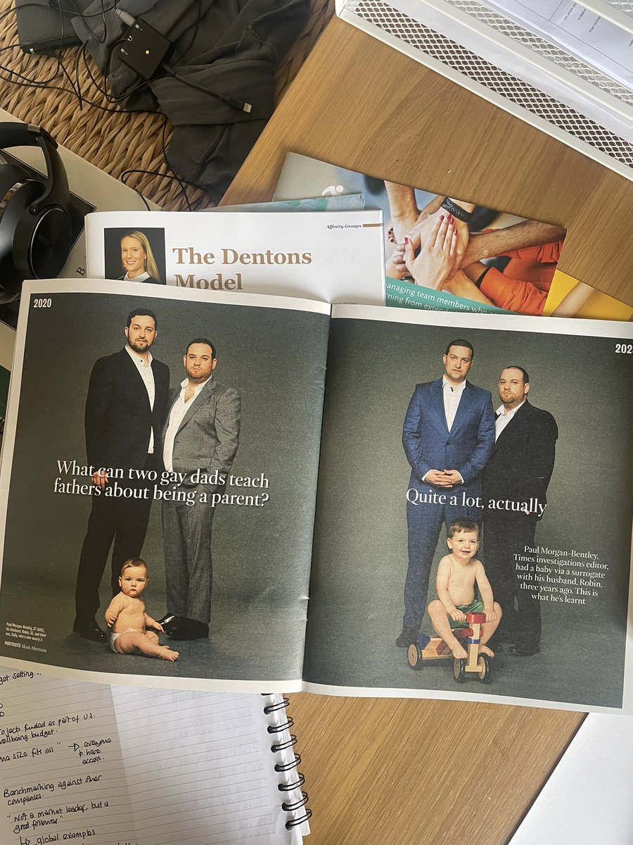 ComebackCommUK's tweet photo. We’ve learned so much from Paul Morgan Bentley’s book THE EQUAL PARENT(out 2/3/23) and delighted he and husband Robin had a chat with us - episode 58 of COMEBACK COACH 🎧 is about why both parents should take #sharedparentalleave https://t.co/9FsOneLvAp