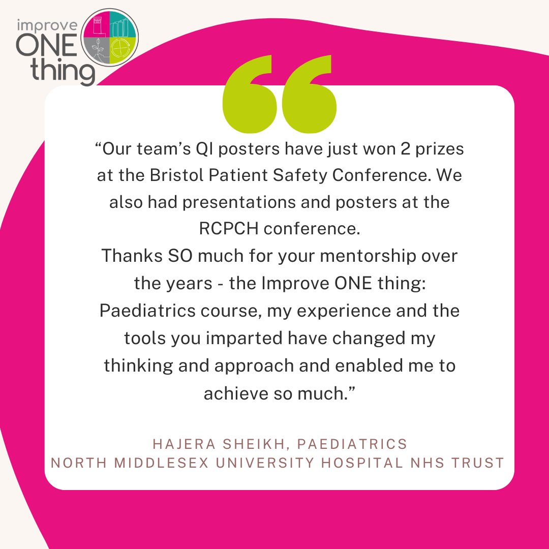 QIClearn's tweet photo. Evidence of learning AND evidence of action.
So important to us.
Our learners Make Change Happen. This quote shows how learning translates to action - and communication in what they have done.
@BristolPtSafety @LondonPaeds #QIposter #QI #qualityimprovement #QItools #PDSA https://t.co/6l7wNHzTU1