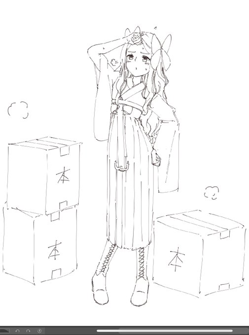 朝風「まったくもー!!ただでさえ重いんだから、本は分散させて詰めなさいよ…」 