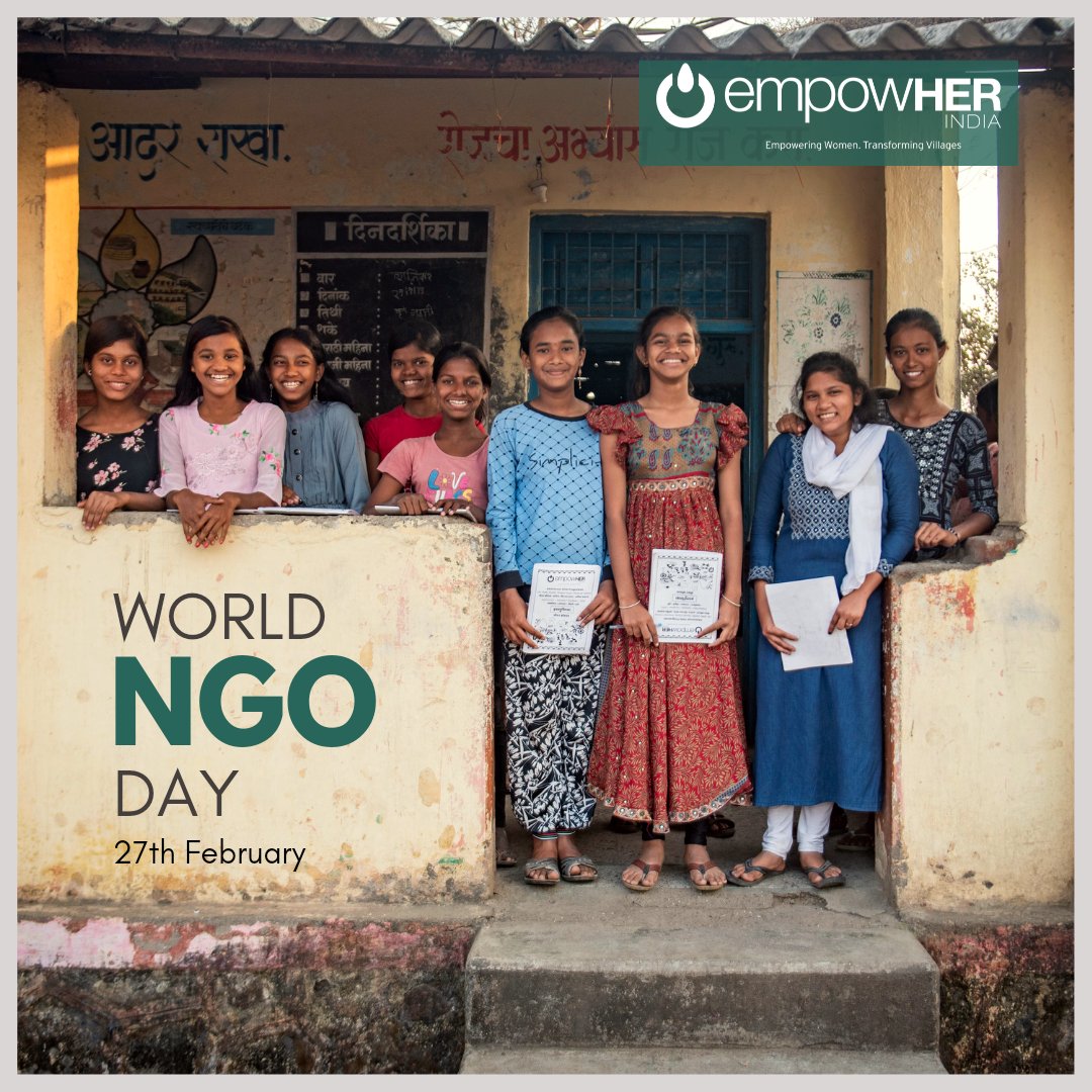 Empowerment = Awareness + Acceptance+ Action

World NGO Day!
.
.
.
.
.
.
#empowHER #empowherindia #ngo #WorldNGODay #nonprofit #adolescentgirls #schoolsanitation #education #ruralindia #ruralschool #girlchild #india #school #empowerment #newpost