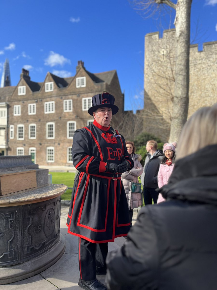 SarahJB007's tweet photo. Amazing tour of the Tower of London yesterday. Such a privilege to have so much history to experience. Thank you @spike_abbott https://t.co/s7Jgvo4coz