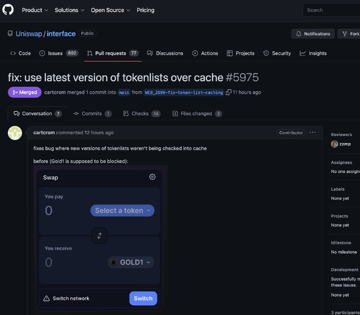 ✨Generalen✨ (@generalencrypto) on Twitter photo <a href="/haydenzadams/">Hayden Adams 🦄</a> #UNI being ran by a single wallet.
DeFi? Nope, that's called #CeFi or #Unicrap.
You're blocking legit projects with hundreds of thousands $$ in MC with 1000+ holders and you're calling yourself #DeFi while #IXP and tons of other are being rugpulled daily. <a href="/haydenzadams/">Hayden Adams 🦄</a> #UNI being ran by a single wallet.
DeFi? Nope, that's called #CeFi or #Unicrap.
You're blocking legit projects with hundreds of thousands $$ in MC with 1000+ holders and you're calling yourself #DeFi while #IXP and tons of other are being rugpulled daily.