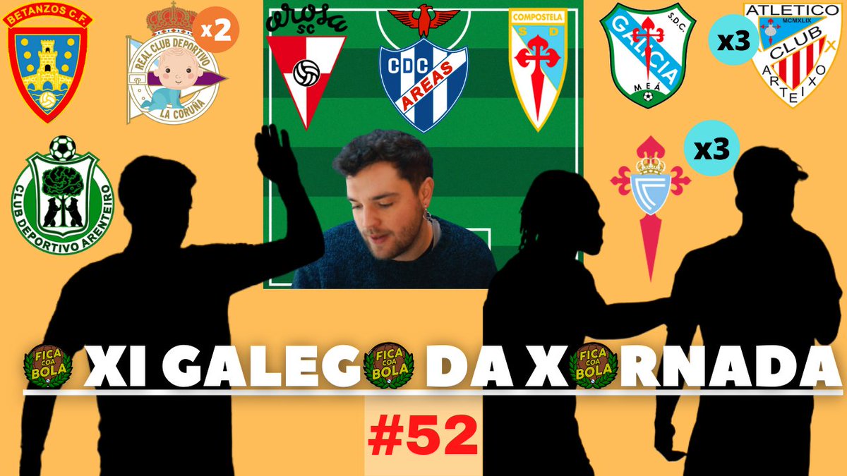 𝗡𝗢𝗩𝗢 𝗩𝗜́𝗗𝗘𝗢

😍Xa dispoñible o #OnceGalego52

💙Moita cor celeste
👶O pai de Irvin
🥚Chegar e bicar o santo
🖐️Como porteiro de discoteca
🏟️Factor afección💚
😋Unhas tapas por un x3
⚽️Profesión chegador

E moito máis na canle de YT!

⬇️𝗣𝗥𝗘𝗠𝗘
▶️youtu.be/x0igoIJS0D0