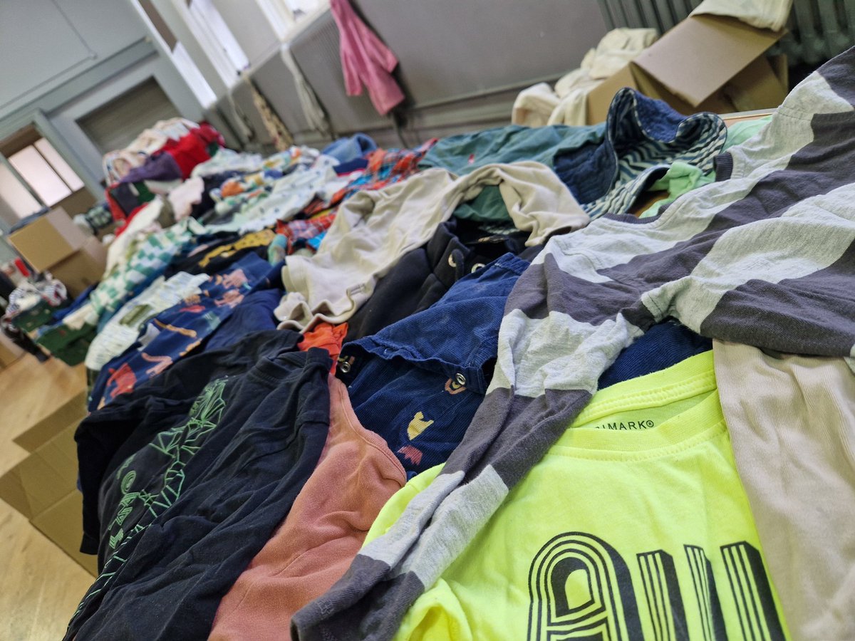 It's all ready for you, cone along grab a bag and take some clothing