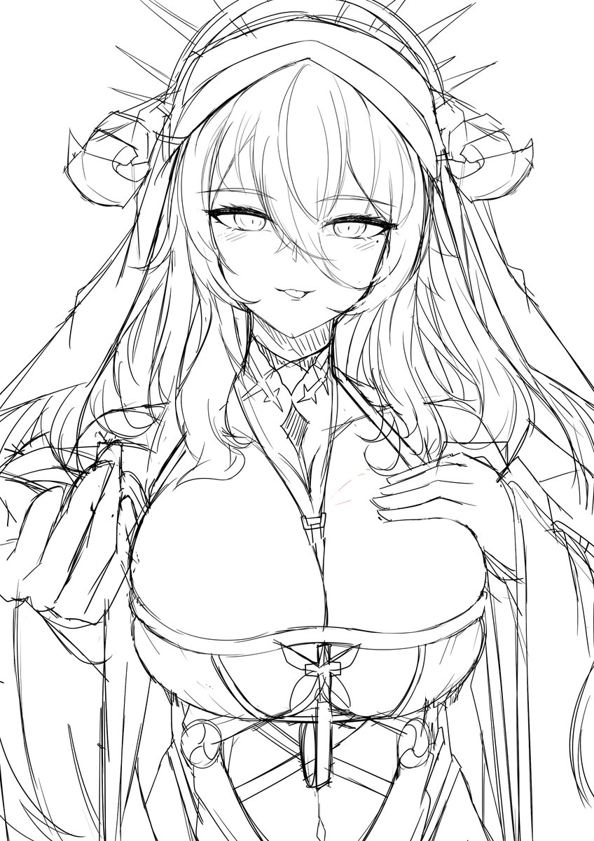 とりあえず現状公開できる範囲のラフ!
この他にも裏で描いてるので完成イラストの方はちょっとお待ちを! 