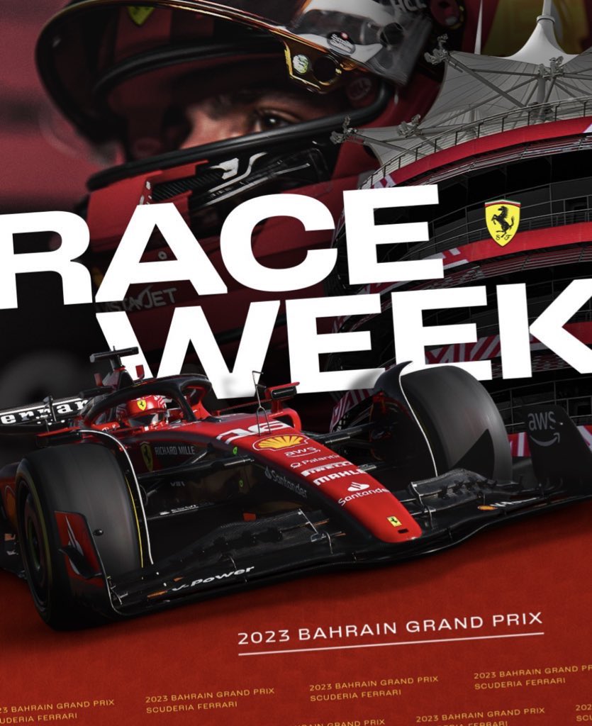 Hello fellows!!  IT’S OFFICIALLY RACE WEEK!!🥳🥳 #F1Test #F12023 #DriveToSurvive5 #f1twt