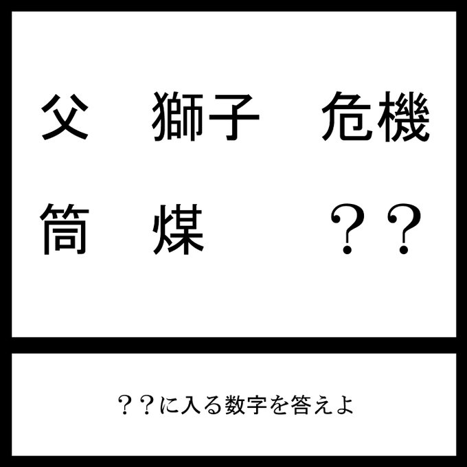 今日の三日月ネコ謎解き放送宿題問題数字が入るんだってばよ#三日月ネコ謎 #謎解き #わかった人はRT 