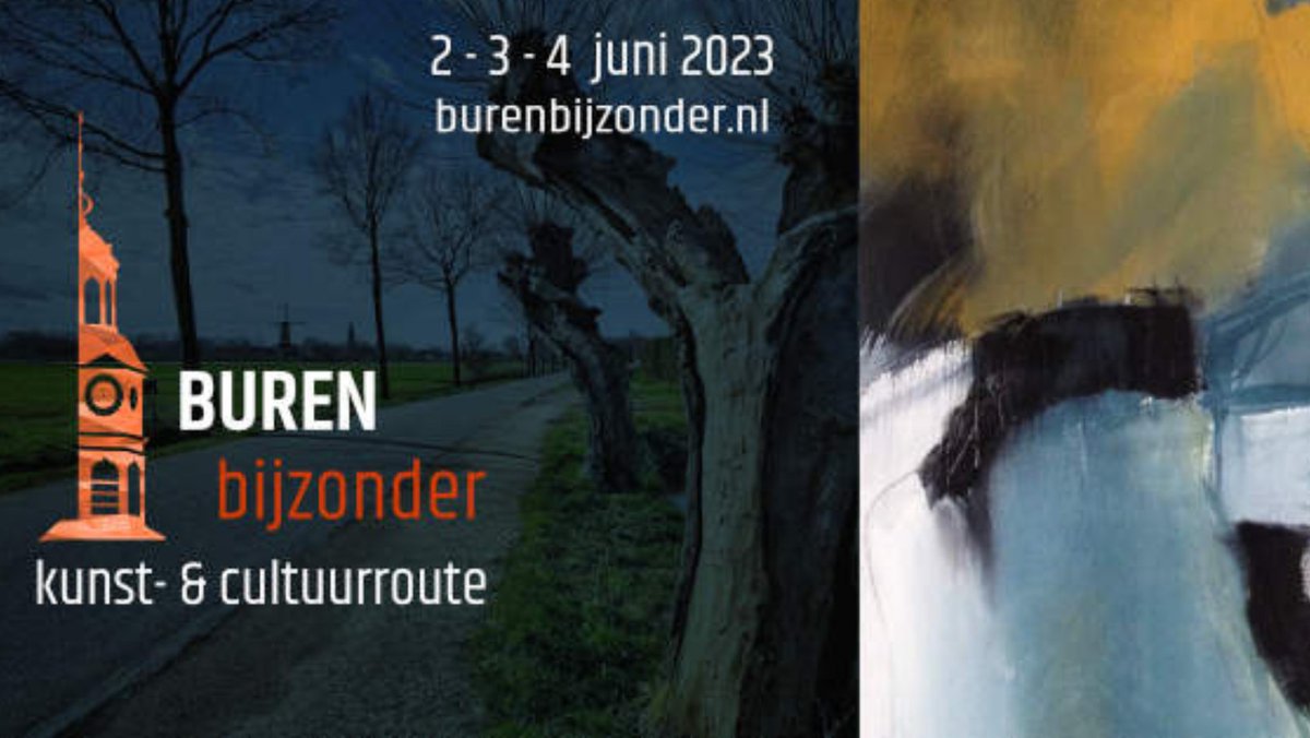 Save the Date voor de 20ste editie van Buren Bijzonder : op 2,3 en 4 juni tussen 11.00 en 17.00 uur zetten diverse ateliers en bijzondere locaties de deuren open voor een kijkje in de keuken van een kunstenaar. 
@BurenStad #kunst #Buren