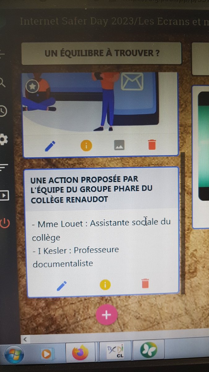 ernaux's tweet photo. 🌐En direct du #CDI #pHARe " 📱Équilibrer son temps d'écran" #InternetSaferday @BetterInternetF https://t.co/IuFkw6Fk8s