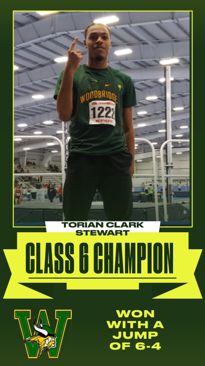 WSHSBridgeTrack's tweet image. STATE CHAMPION! HIGH JUMP
    TORIAN CLARK-STEWART

He did his thing and brought home the gold!🥇
Outdoors here he comes!  Get ready!
#ringtime
#hungry4more