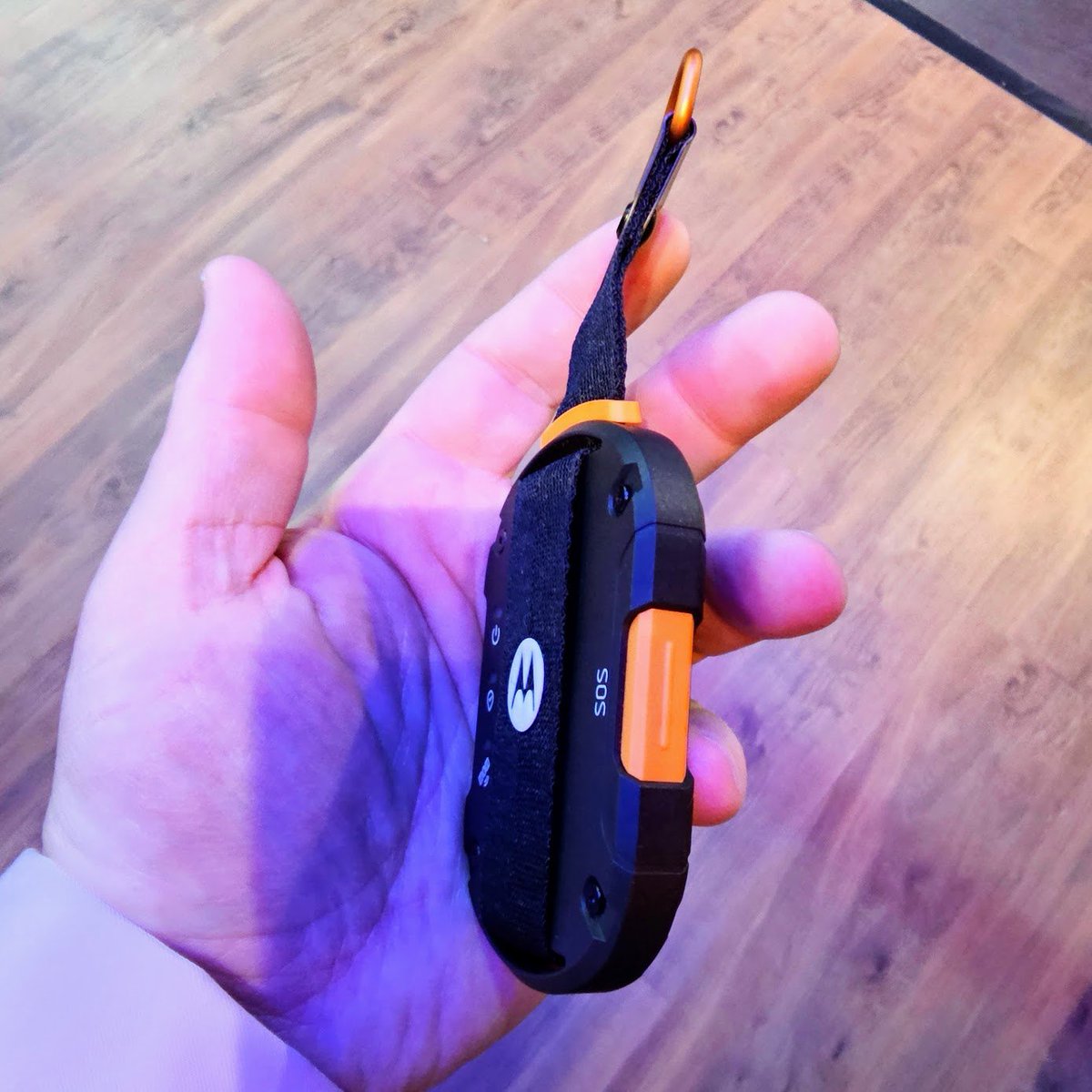 In the running for best device of #MWC2023, <a href="/Bullitt_Group/">Bullitt Group</a>'s Moto-branded, <a href="/mediatek/">MediaTek</a>-powered satellite fob. Bluetooth over to your phone of choice; message packages start at $5/month. $99 or $149 with a year of service included. U.S. service goes live March/April.