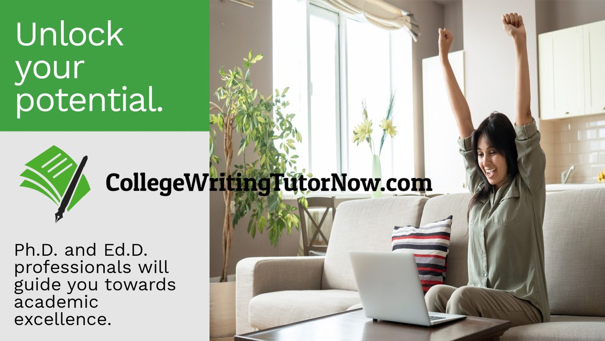 WriteTutorNow's tweet image. #Virtual #tutoring for #high #school and #college #students with #Ph.D. and #Ed.D. professionals. 

Schedule your #FREE consult today. Visit: collegewritingtutornow.com

#essay #research #dissertation #thesis #AP