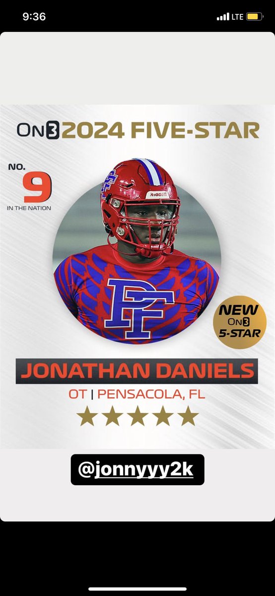 Truly blessed 🙏🏾 to be a 5⭐️ on3 @On3Recruits @PineForestFB @Ryan_Vandervort