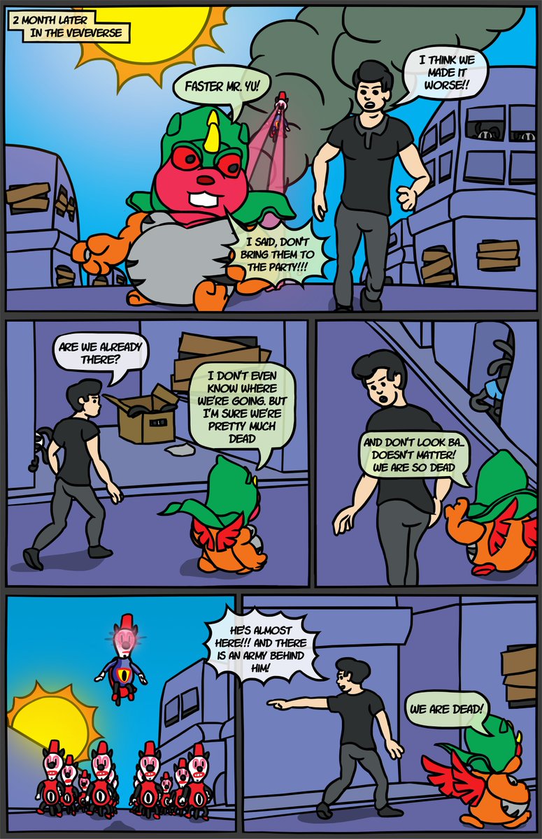 veev_official's tweet photo. VEEV Moonlight On SuperToby, starring Mr. Yu @DavidYuNZ

Page 1

(The plot and all characters are fictitious. Any resemblance to living or real persons would be purely coincidental)

#VEEVcomicsGroup #VEEVmoonlight #Supertoby #PanicAtTheVeVeVerse https://t.co/Qrm695F36K