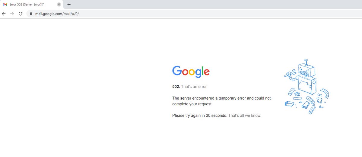 Gmail server down?
