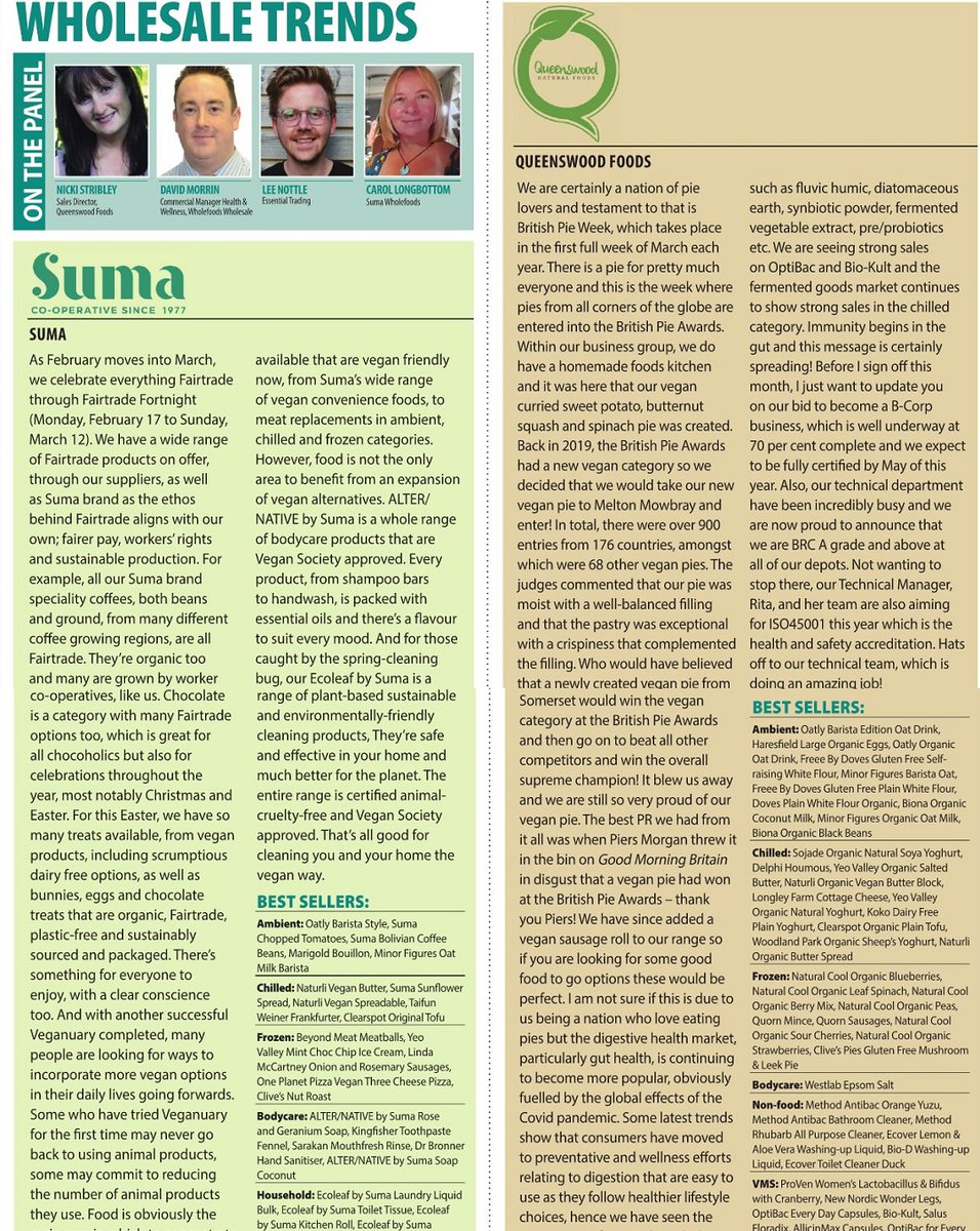 HFBmagazine's tweet photo. Our panel of wholesalers share the latest news and trends...
Read the full article → https://t.co/LfknKpDdSL
#healthfoodbusiness #healthfoodretailing #independentretailing #healthfoodstores #organicmarket https://t.co/2D60fwSHbR