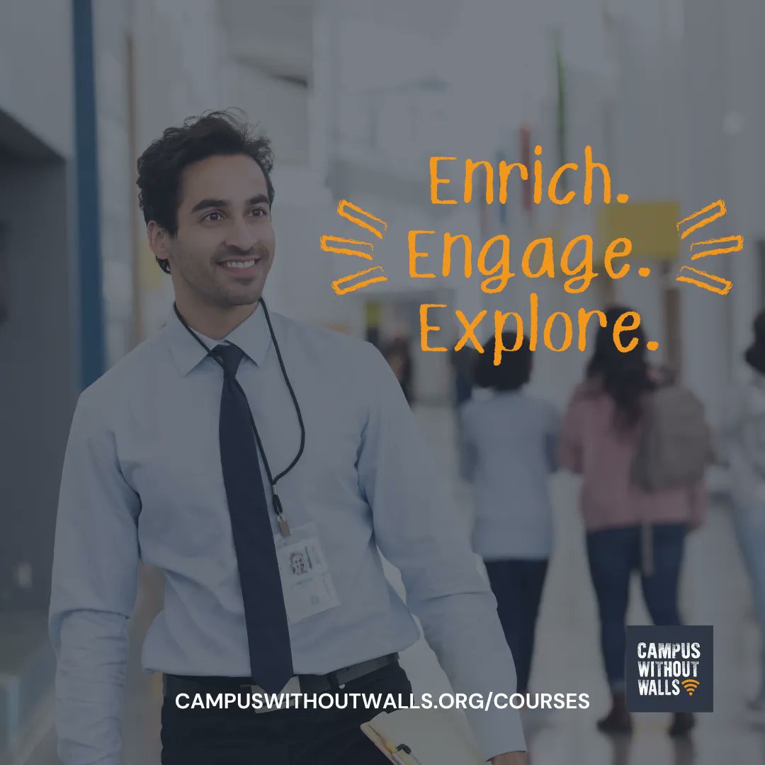Enhance your existing curriculum with our interesting and fun thematic units. Browse through the Campus Without Walls Spring Course offerings and sign up today!

🖥 To register, please visit buff.ly/3KBCUOf