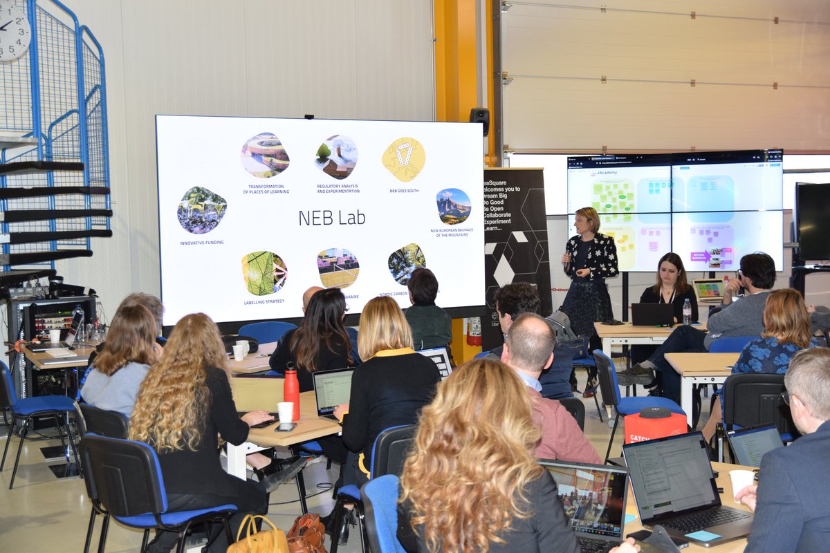 digineb's tweet photo. Very pleased to have heard about the #NEB strategic goals from @RuthReichstein (#NewEuropeanBauhaus @EU_Commission), who has also presented the #NEBAcademy objectives that promote #skills for the development &amp; use of biobased #materials &amp; #circularity in the #construction sector https://t.co/FJREvm2fJg
