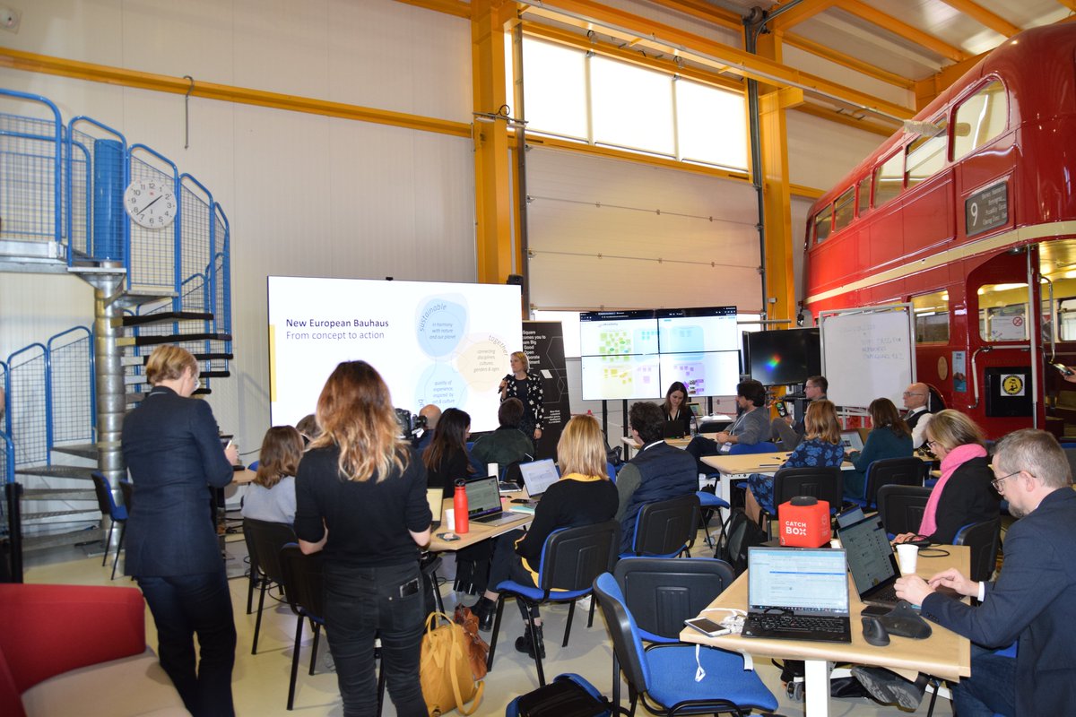 digineb's tweet photo. Very pleased to have heard about the #NEB strategic goals from @RuthReichstein (#NewEuropeanBauhaus @EU_Commission), who has also presented the #NEBAcademy objectives that promote #skills for the development &amp; use of biobased #materials &amp; #circularity in the #construction sector https://t.co/FJREvm2fJg
