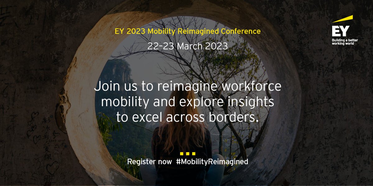 EY_Africa's tweet image. EY People Advisory Services is proud to host the EY 2023 Mobility Reimagined Conference. Join us to unlock insights into how best to navigate new ways of working and cross-border complexities. go.ey.com/40B8lhi #MobilityReimagined