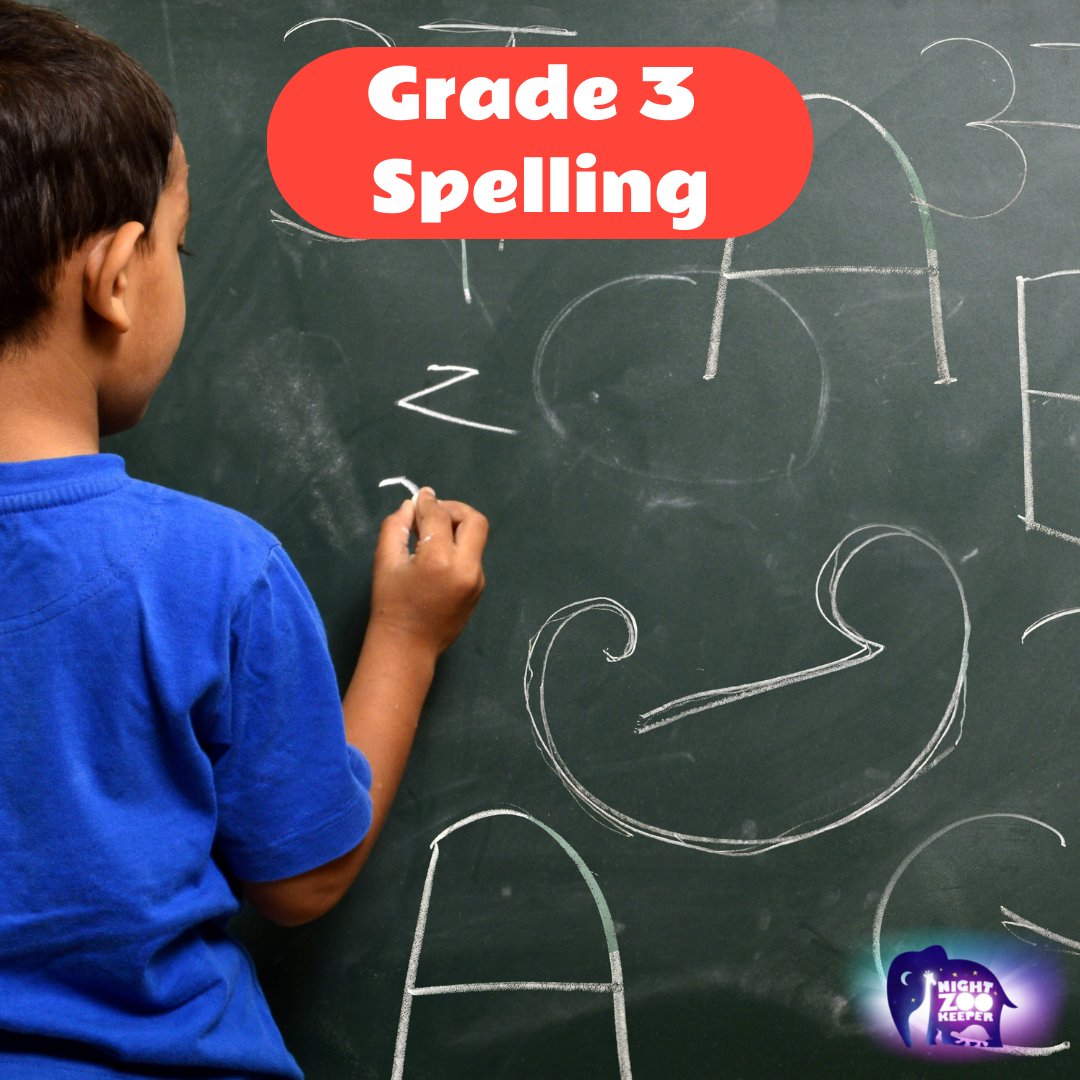 nightzookeeper's tweet image. Grade 3 Spelling Standards:
bit.ly/3GeuWYD

 #grade3spelling #nightzookeeper