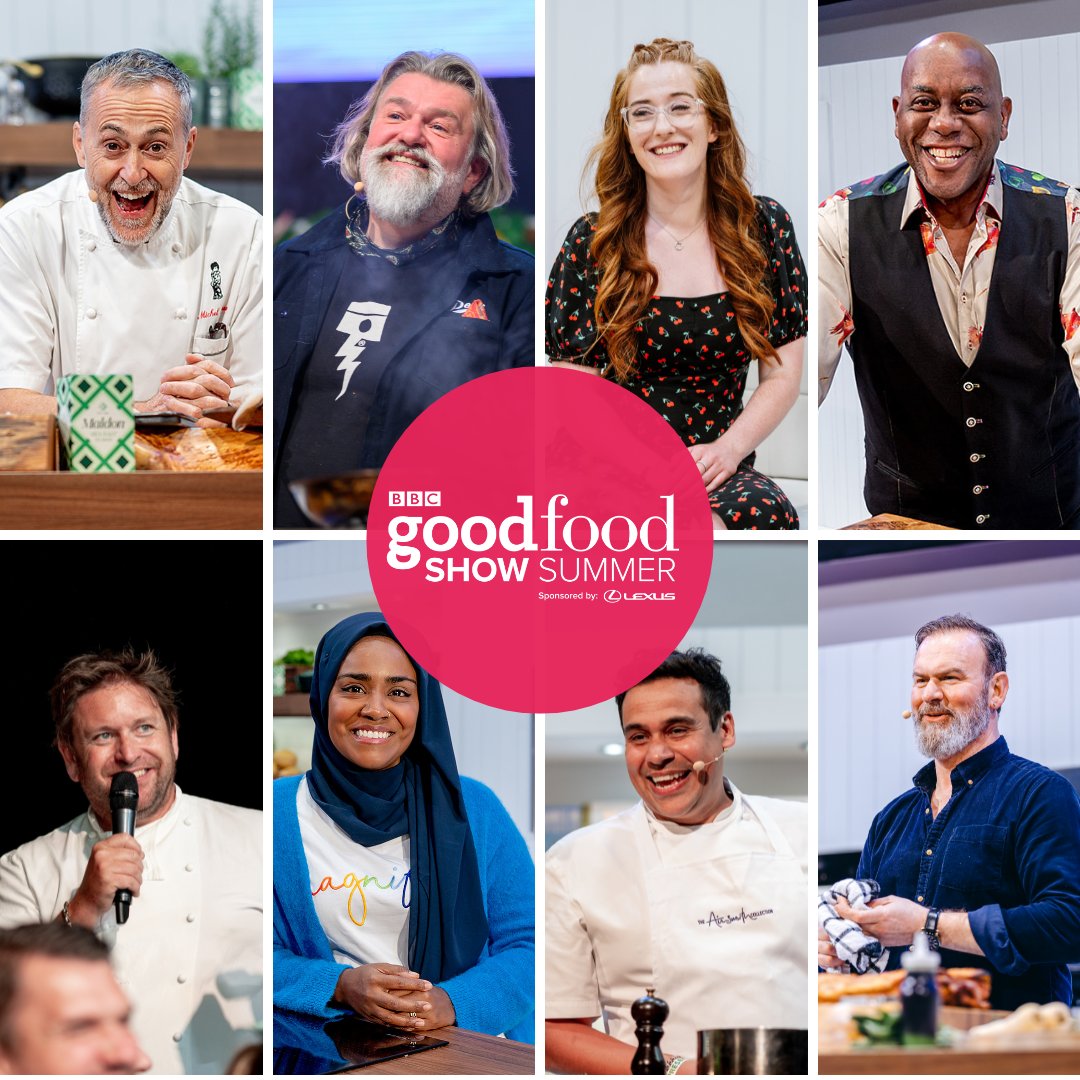 bbcgoodfood's tweet photo. Don’t miss your favourite chefs and experts cooking live at the BBC Good Food Show Summer. Save 20%* on tickets with code GFSM20 and BBC Good Food magazine subscribers can save 25%** using their unique 10-digit subscriber number. T&amp;Cs apply. 

Book now: https://t.co/qA8HwFkEk3 https://t.co/ENMO2v7cZT