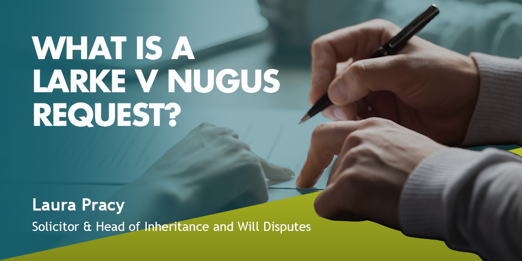 Challenging the validity of a Will can be a extremley distressing, but our solicitors can manage the process for you.  Read more about the process here. ➡️

ow.ly/RE4T50N3orm

#ChallengingAWill
#ContentiousProbate
#ProbateSolicitor
#InheritanceDisputes
#LarkeVNugus