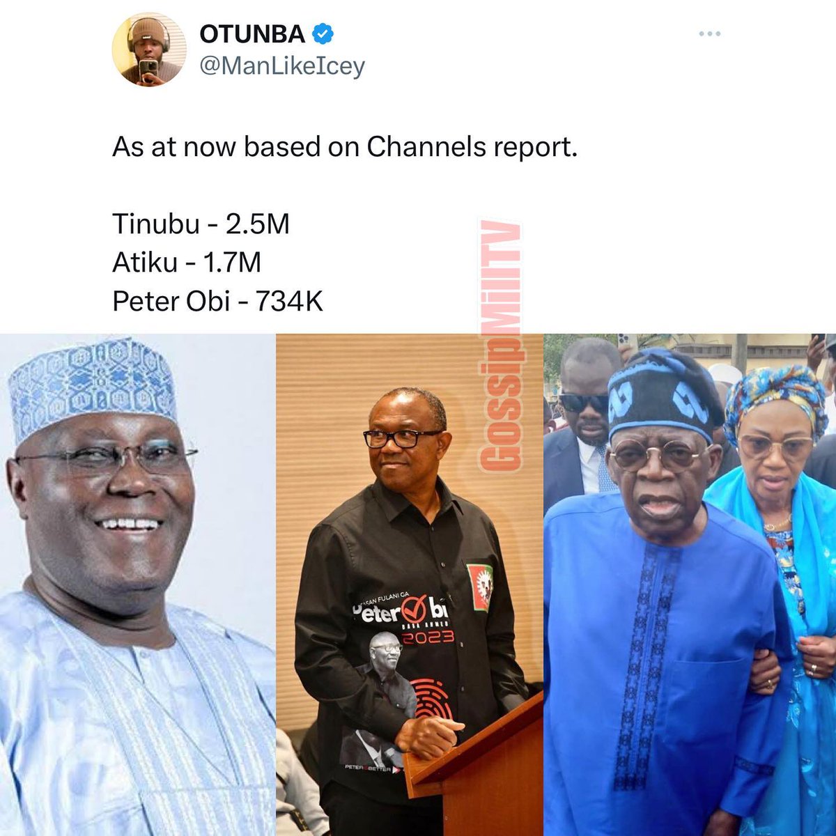 Currently,. Make we dey watch. But dis isn't our own result. 

#electionresults2023