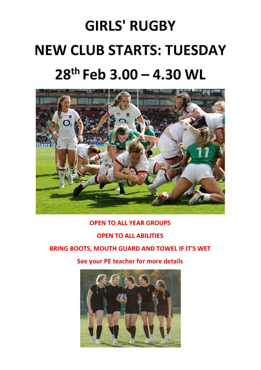 Looking forward to seeing lots of you at this new club tomorrow 🏈🏈🏈