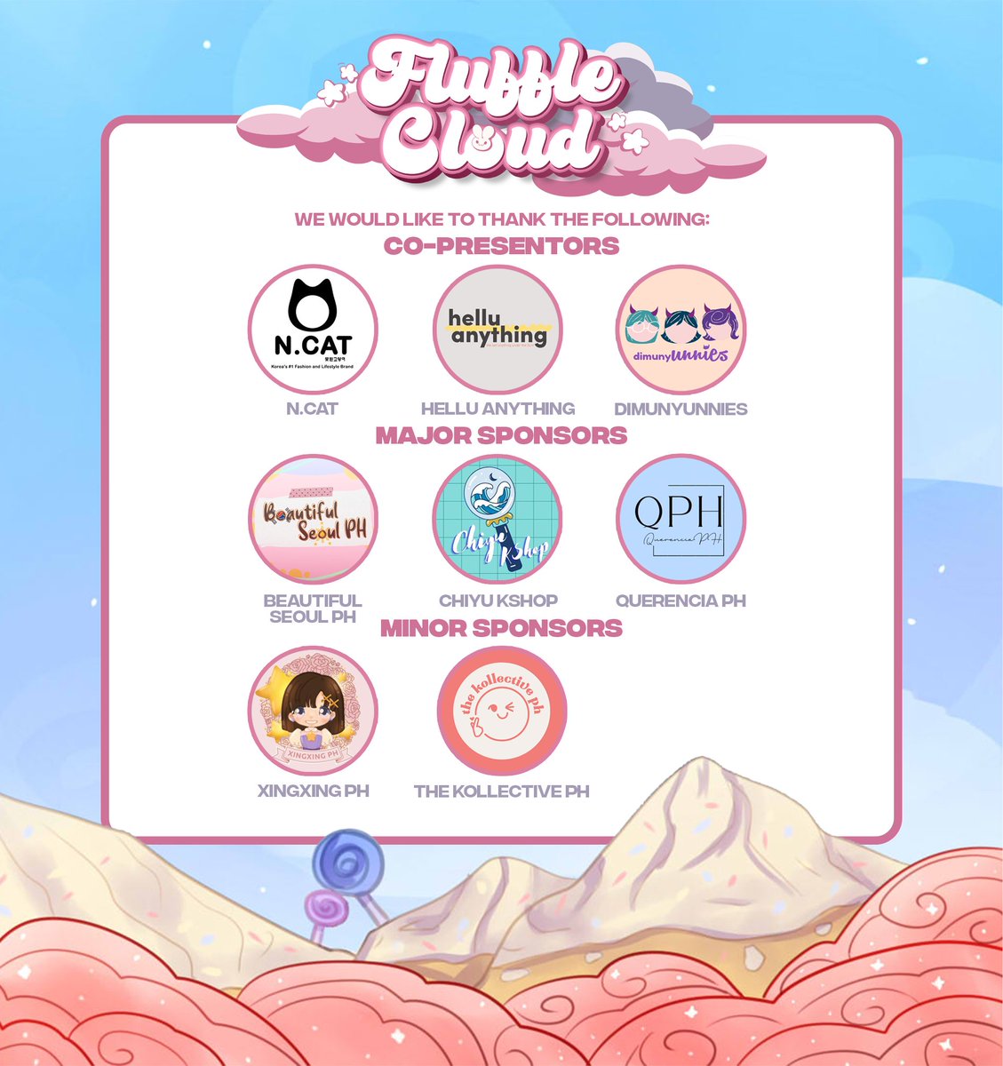 yoonlychoice's tweet photo. A sugary toast to all! ☁️

It was indeed a remarkable experience with all of you... And we are very grateful that you all joined us in this journey. A big thanks to our participants and sponsors because not only did we have fun, we were also able to help a lot of stray animals. https://t.co/HvHHM74HAS